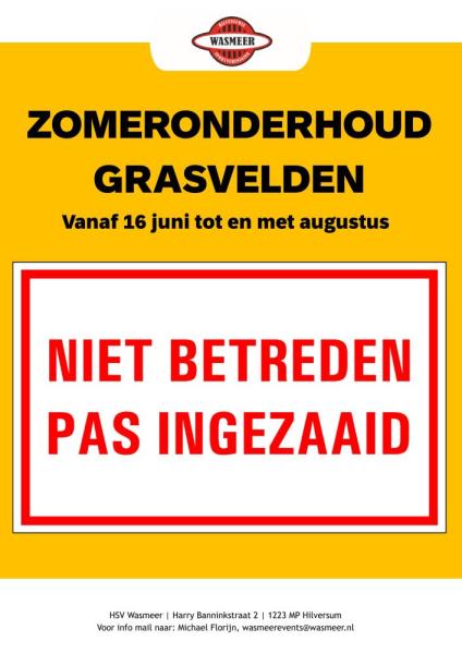 ZOMERONDERHOUD-GRASVELDEN